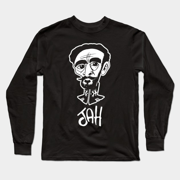 Jah Caricature Long Sleeve T-Shirt by ras rootswear